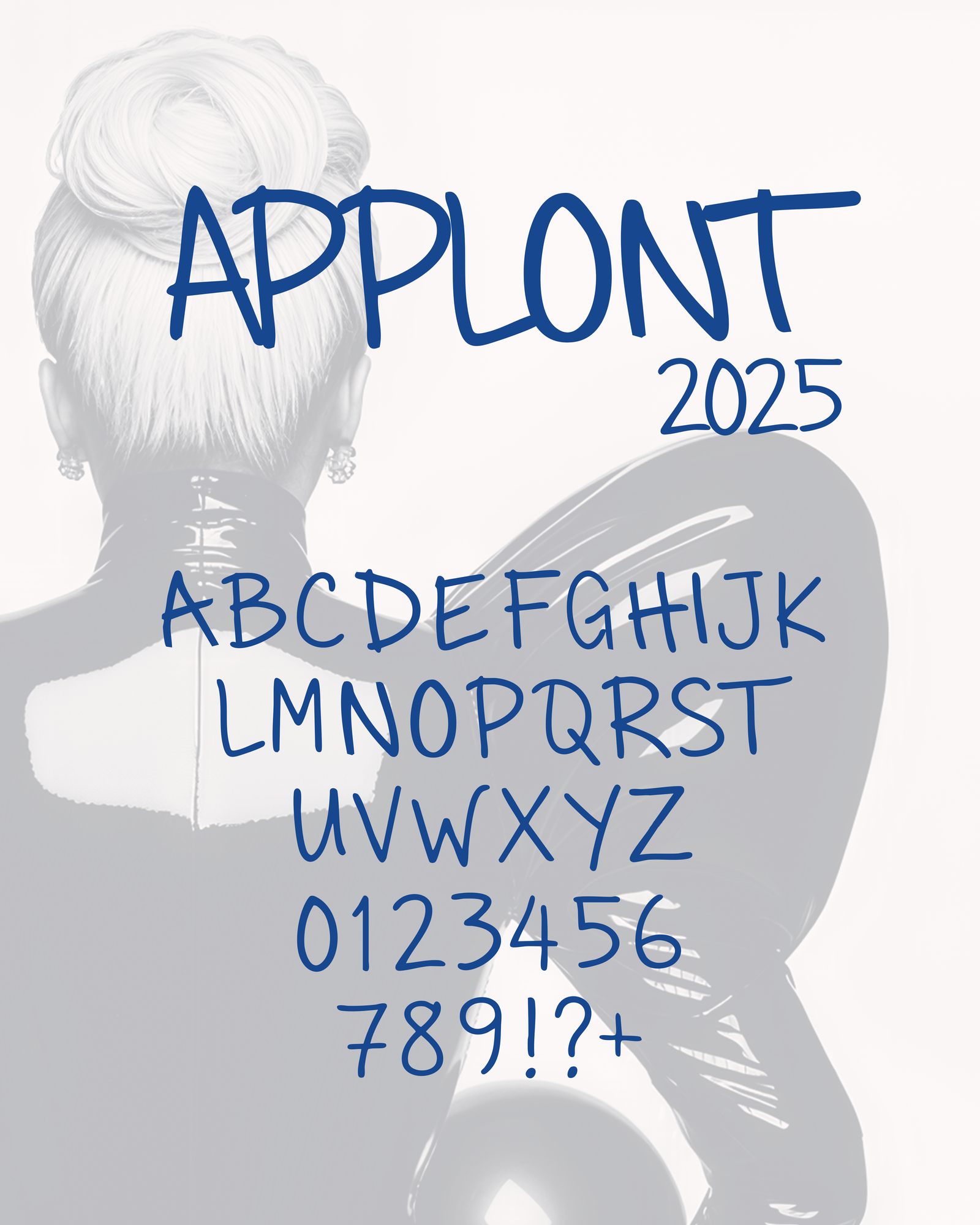 Typographie inspirée Lady Gaga Applause – Applont 2025