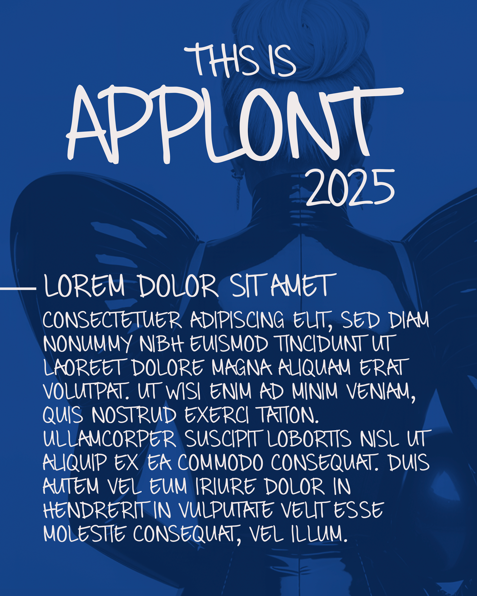 Typographie inspirée Lady Gaga Applause – Applont 2025
