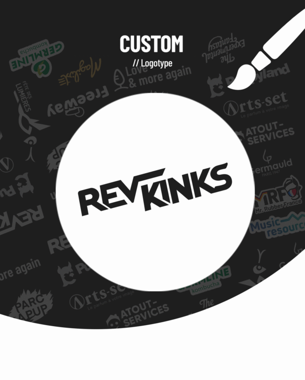 Création de logo sur mesure – exemple de logotype professionnel pour marque de vêtements
