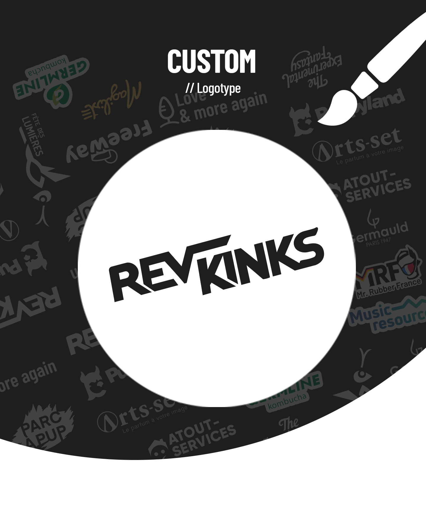 Création de logo sur mesure – exemple de logotype professionnel pour marque de vêtements