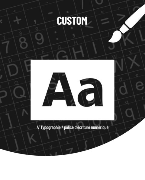 Création / Redesign de typographie sur mesure